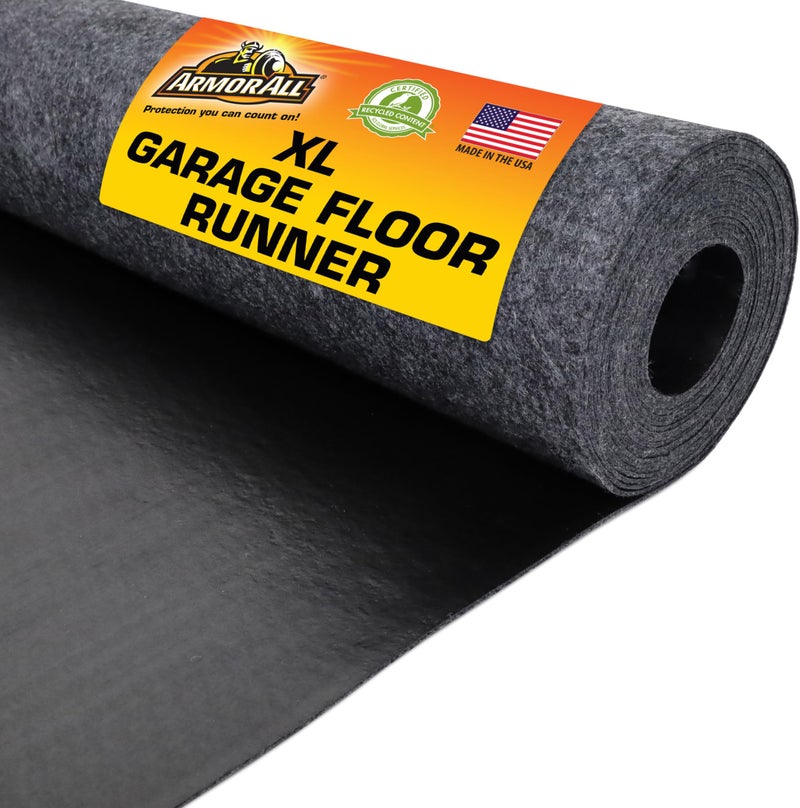 Armor All Garage Floor Runner Mat, (216" x 30"), Protects Surfaces, Transforms Garage, Absorbent, Waterproof, Durable, Trimmable (USA Made) (Charcoal) - Image 1